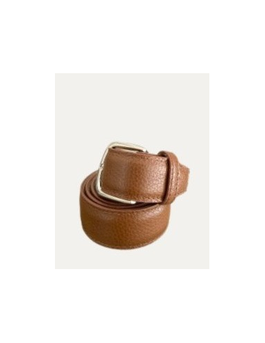 Ceinture Gold Boucle Ronde Camel